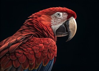 red and yellow macaw ara ararauna AI Generated