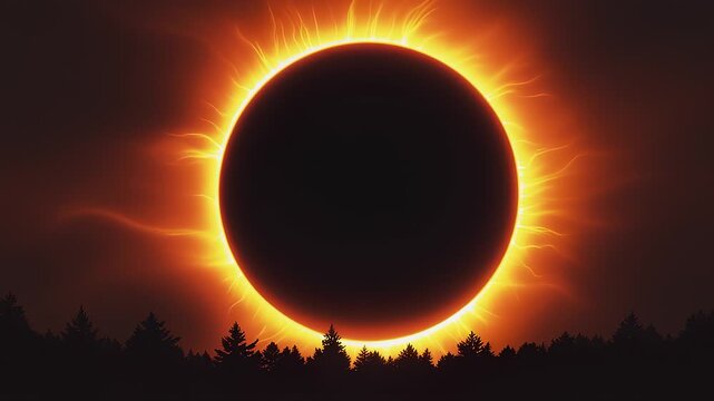 Solar eclipse totality showing ethereal coronal plasma and otherworldly dusky atmosphere