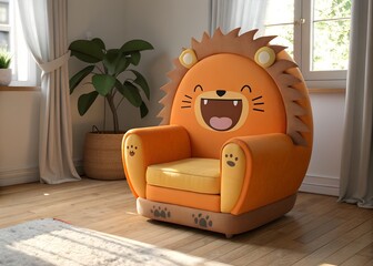 living room interior with sofa AI Generated