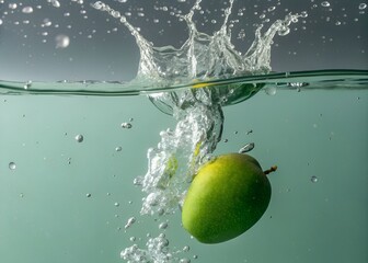 Mango in water AI Generated