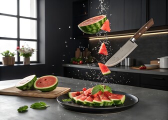 sushi on the table AI Generated