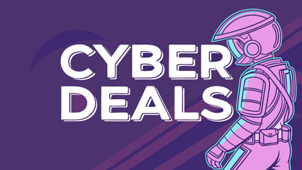 Cyber Deals Futuristic Promotion