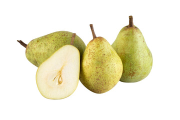 Pear cut out isolated transparent background