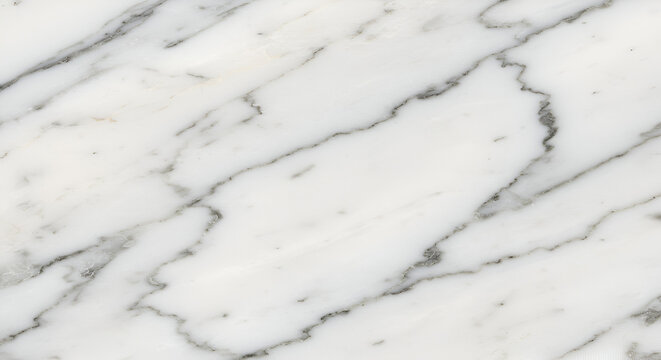 Elegant white marble texture with striking gray veins for sophisticated design