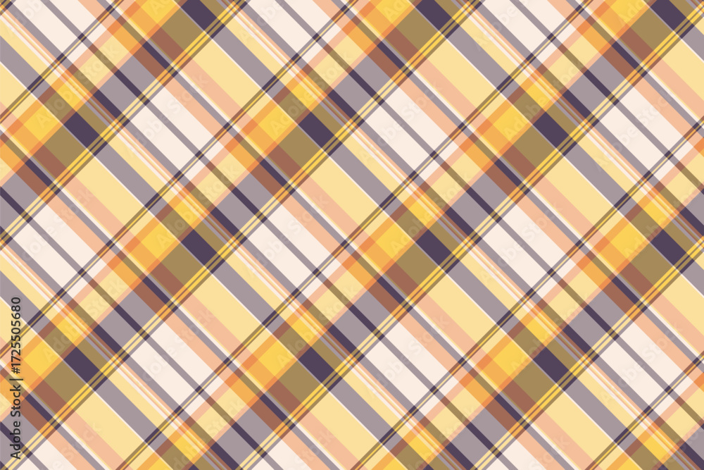 Poster elegant plaid pattern with intersecting warm colors. a classic design perfect for backgrounds, texti