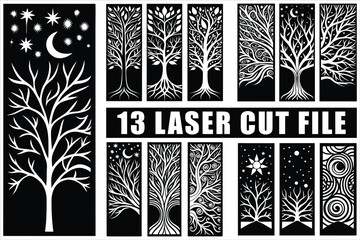 Stunning laser cut tree designs for your projects