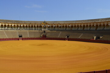 Arena de touradas em Sevilha na Espanha