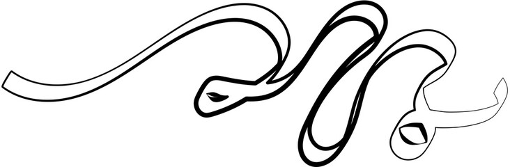 Ribbon party decoration line icon, celebrate, holiday