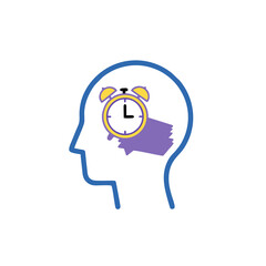 Work Overthinking Stress Icon – Employee with Too Many Job Thoughts Vector Illustration
