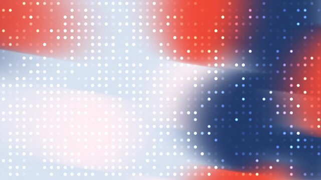 White dots pattern on a patriotic red, white, and blue background. Suitable for fourth of july, memorial day designs, or festive celebrations. - Powered by Adobe