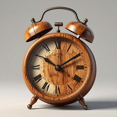Wooden alarm clock