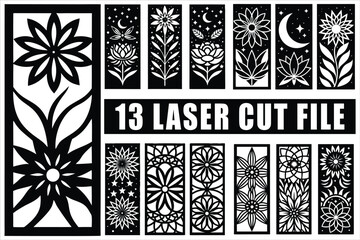 Stunning floral laser cut designs for crafts