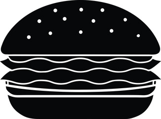 hamburger icon, fast food design