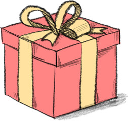 아름다운 선물상자와 리본 장식, 특별한 순간을 위한 행복한 선물 디자인