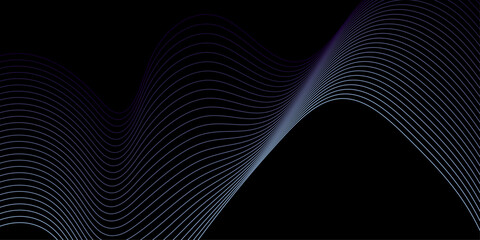 Abstract white and grey lines for website, banner and brochure, Curve flow motion illustration, wave line background.