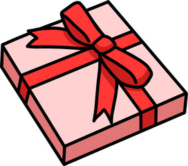 아름다운 선물상자와 리본 장식, 특별한 순간을 위한 행복한 선물 디자인