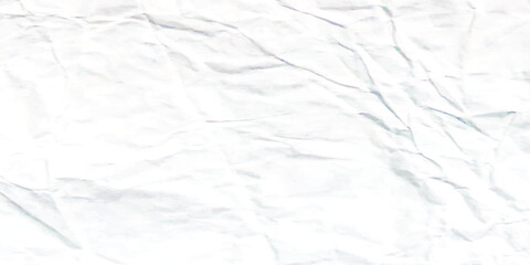 White Wrinkled Paper Background Vector with Rough Fold Texture and Messy Crumpled Pattern for Grunge and Vintage Projects