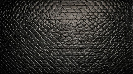 Obraz premium Black quilted textured background with diamond pattern
