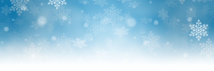 Christmas background blue pattern panorama with copyspace copy space in winter card wallpaper