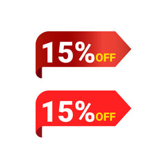 15% product discount arrow icon