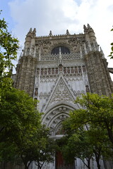 Frente da Catedral de Sevilha na Espanha