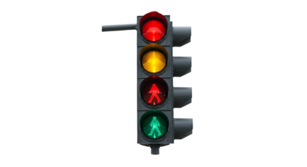 Road traffic lights on city street, red yellow green signal for vehicles and pedestrians, urban transportation safety control system, stop and go regulation, highway rules, driving and traffic managem