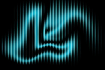 Gradient with a glass effect abstract aurora borealis effect with blue light and dark background design motion