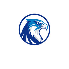 Falcon E-sport Logo - Modern Hawk Gaming Mascot Design Logo Vector 