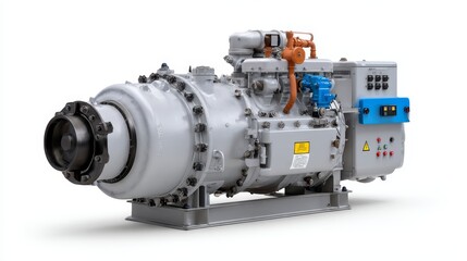 Gas turbine generator system installation industrial facility machinery high-tech environment engineering viewpoint mechanical solutions