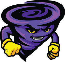 Twister Mascot Logo Concept Design