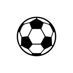 Fototapeta premium Classic soccer ball with hexagon–pentagon pattern for football leagues, training schedules, match results, and versatile sports branding.
