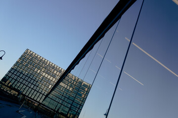 Obraz premium Low angle view of modern buildings