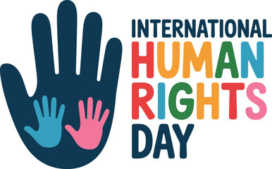 Fototapeta premium Diverse hands united for International Human Rights Day celebration