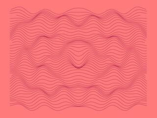 Mouvement liquide avec des lignes onduleuses