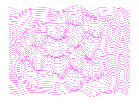 Mouvement liquide avec des lignes onduleuses