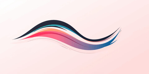 A delicate digital artwork of flowing, smoke-like waves in shades of pink and deep violet, blending gracefully on a pale background, creating a dreamy sense of motion and fluid elegance.