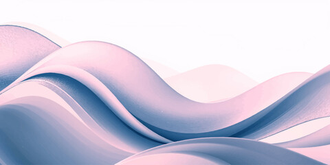 A delicate digital artwork of flowing, smoke-like waves in shades of pink and deep violet, blending gracefully on a pale background, creating a dreamy sense of motion and fluid elegance.