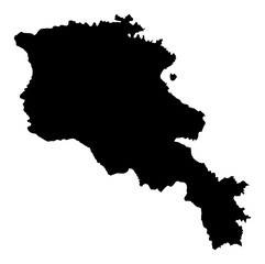 Armenia map outline silhouette vector country shape laser cutting engraving