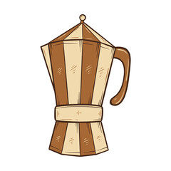 Hand Drawn of  Moka Pot