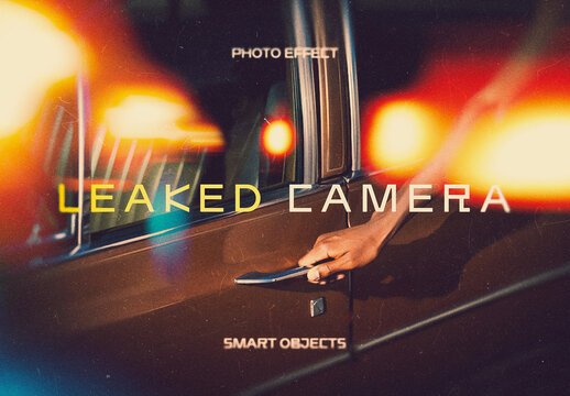 Leaked Camera Photo Effect Mockup