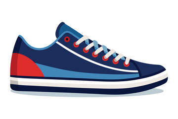 Classic sports shoes isolated on white, ideal for fashion and lifestyle themes.