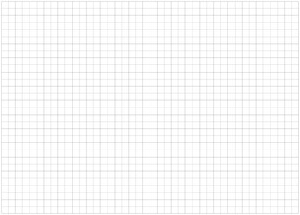 Black grid dotted texture on white. Wide squared black grid paper. Notebook blank sheet. Typographical template for notebooks production. Mathematics dashed grid pattern. School and education backdrop