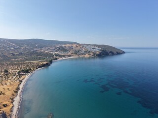 Obraz premium Aerial view of beautiful landscape