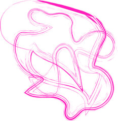 Scribbled and textured line with an organic and laid-back look