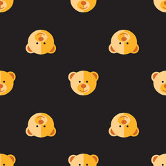 Golden Teddy Bear Pattern