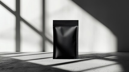Black packaging mockup