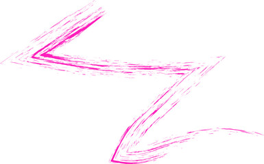 Straight, scribbled and textured zig zag line
