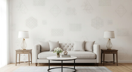 Modern and creative living room wallpaper design collection featuring minimalist, natural, artistic, luxury, and futuristic patterns perfect for stylish home interior decoration and wall background
