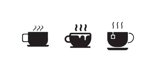 Coffee cup vector icons set, Coffee cup icon,  coffee sign and symbol,  Vector illustration EPS 10.