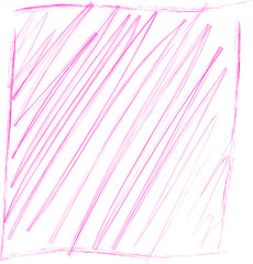 Straight, scribbled and textured square shape